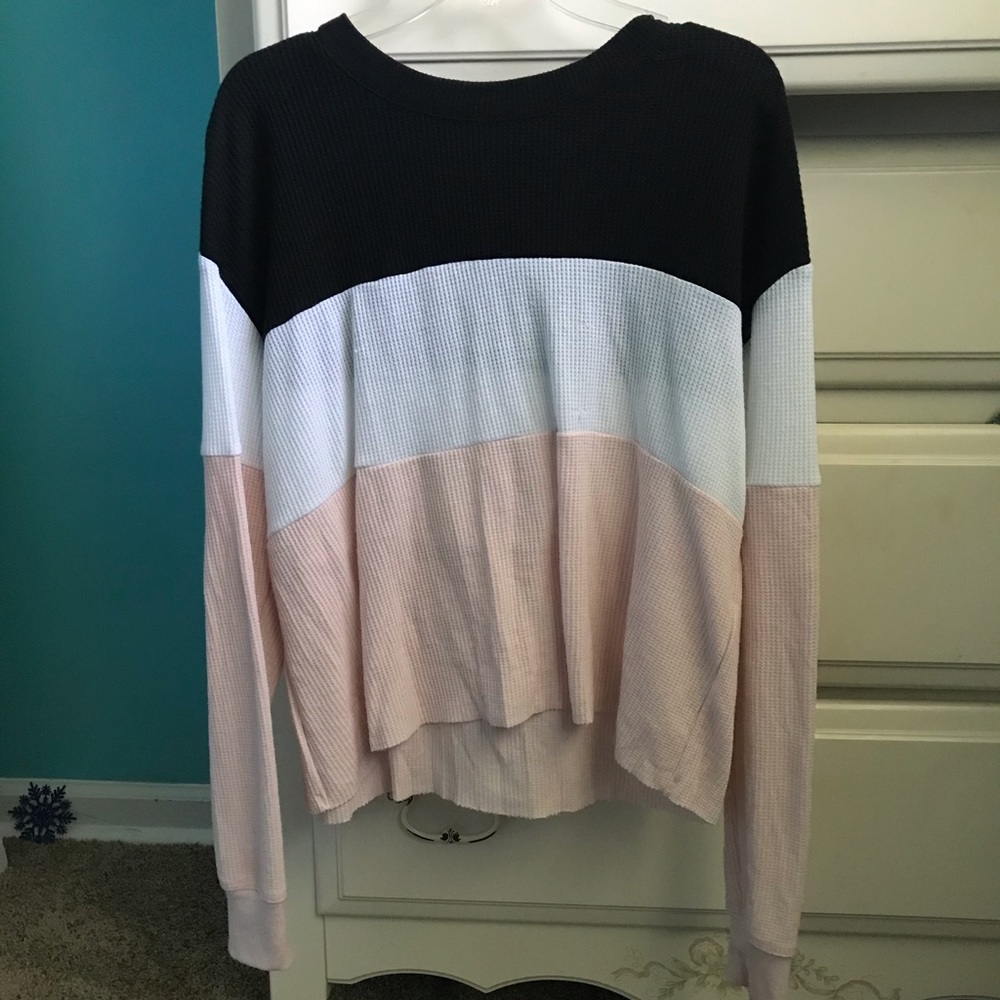 hollister striped long sleeve shirt